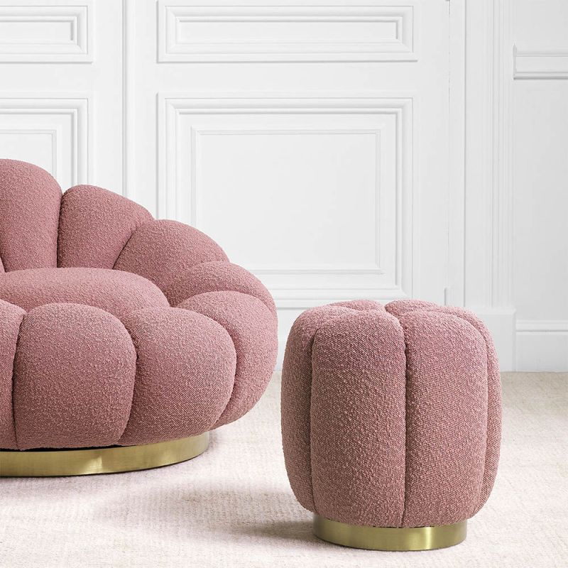 Orchanic Stool – Boucle Rose