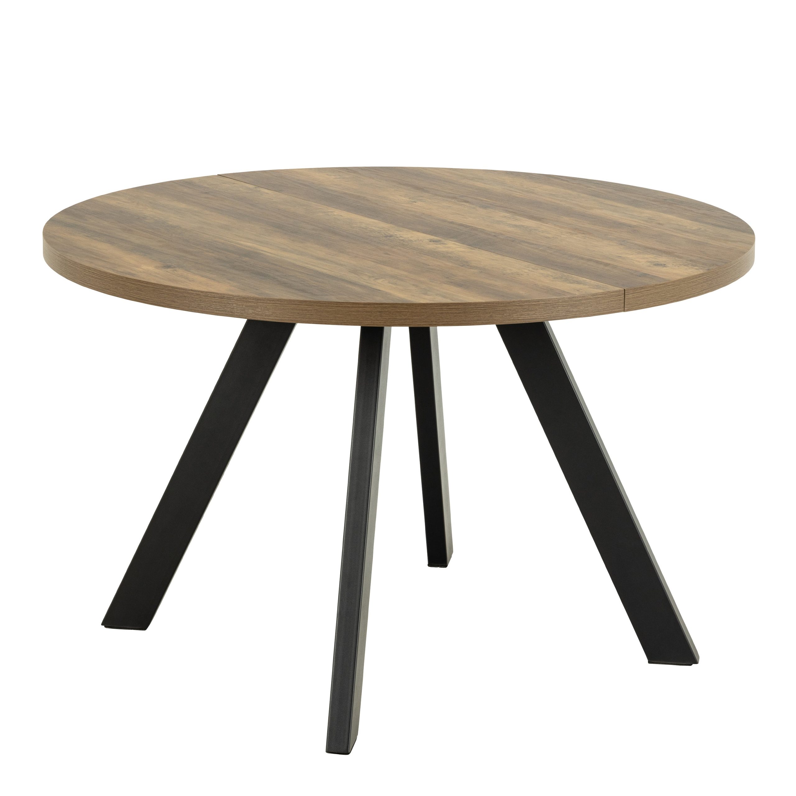 Zalida Round Extendable Dining Table in Oak