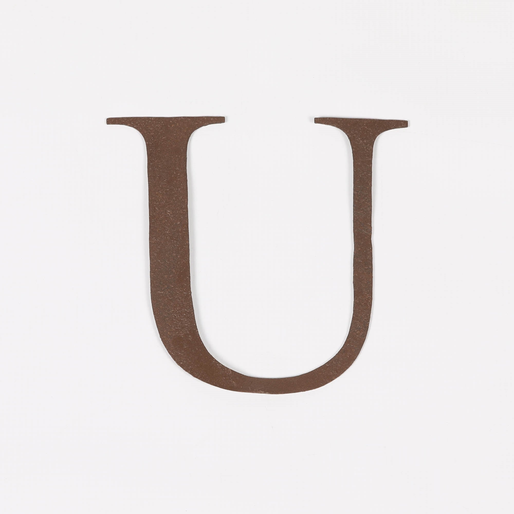 6″ Rustic Iron Letter – U