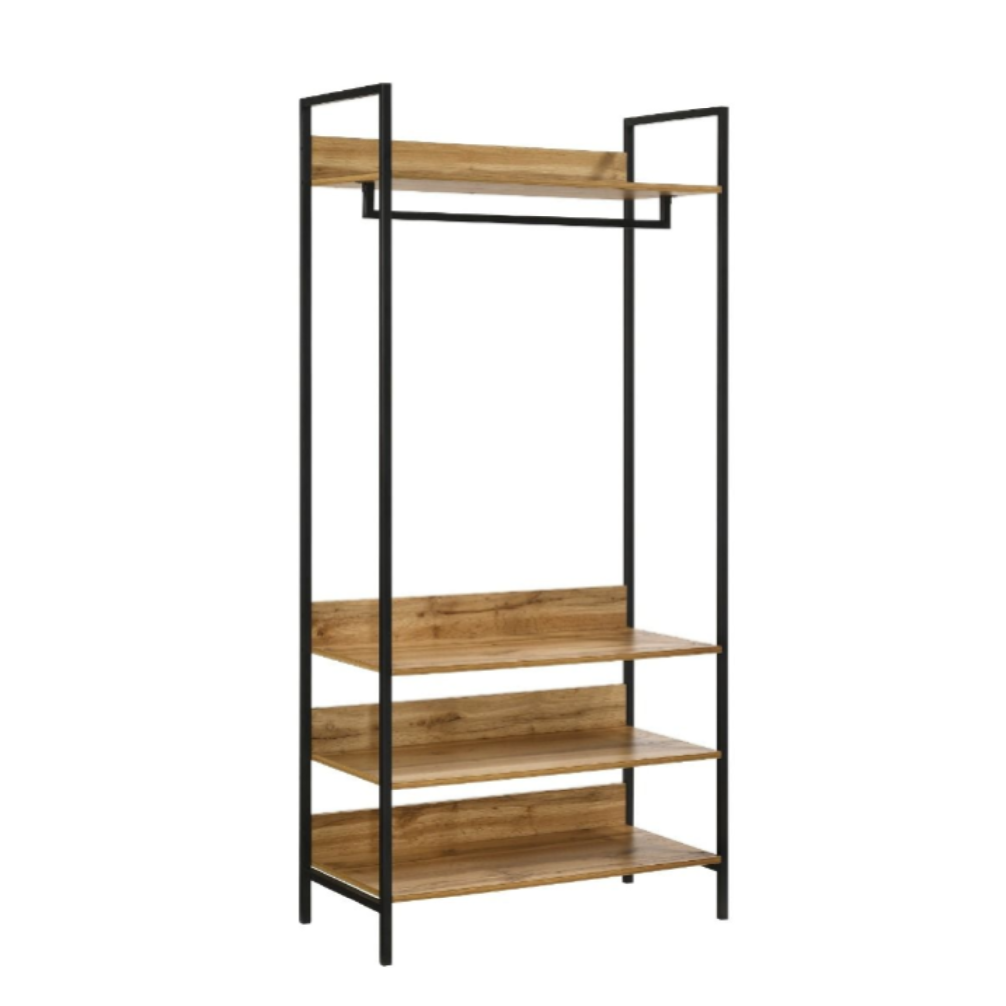 Zahra Open Wardrobe with 4 Shelves