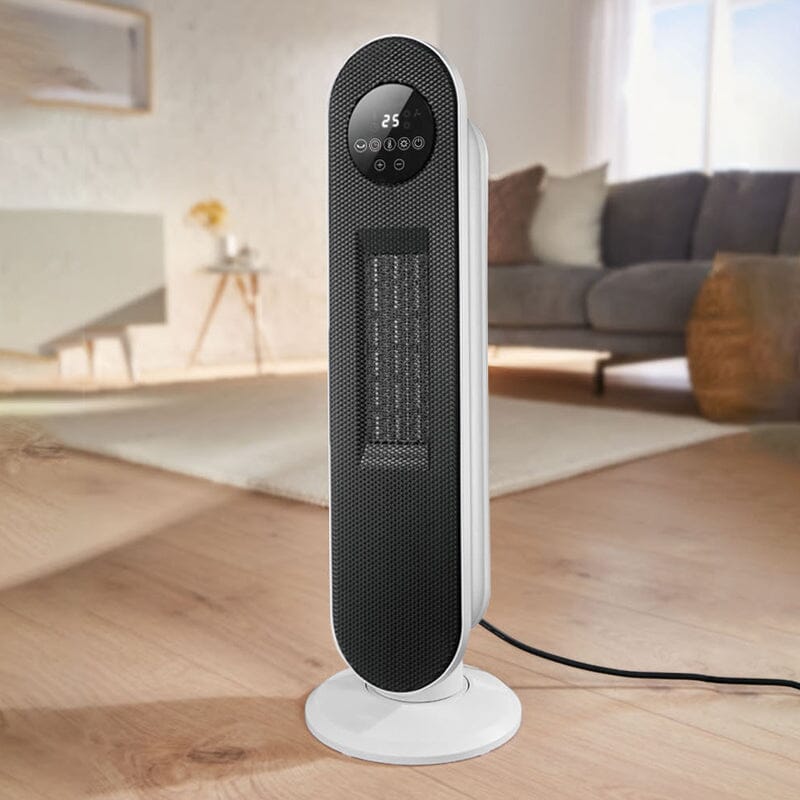 2ft H White Digital PTC Ceramic Heater with Remote Control