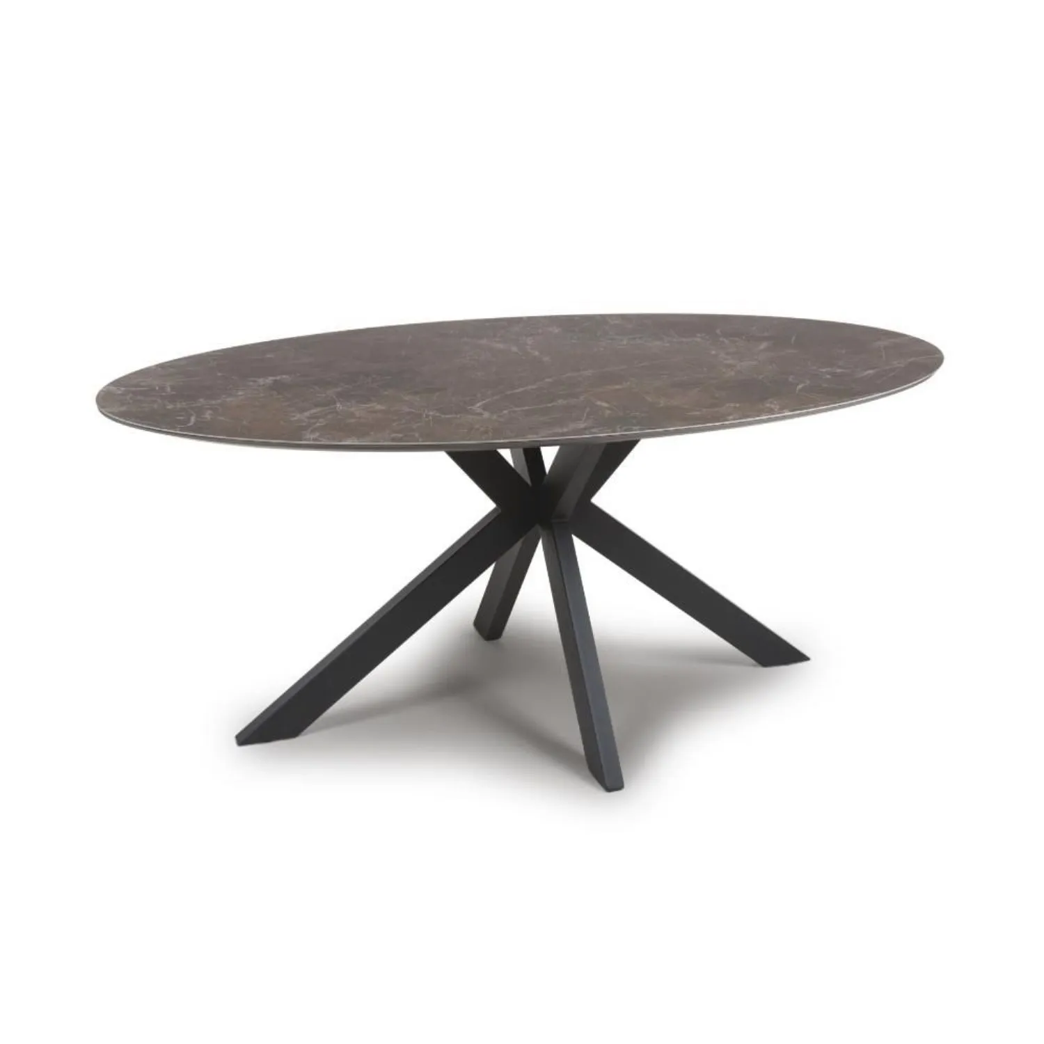 Multi Tone Sintered Stone 180cm Oval Dining Table