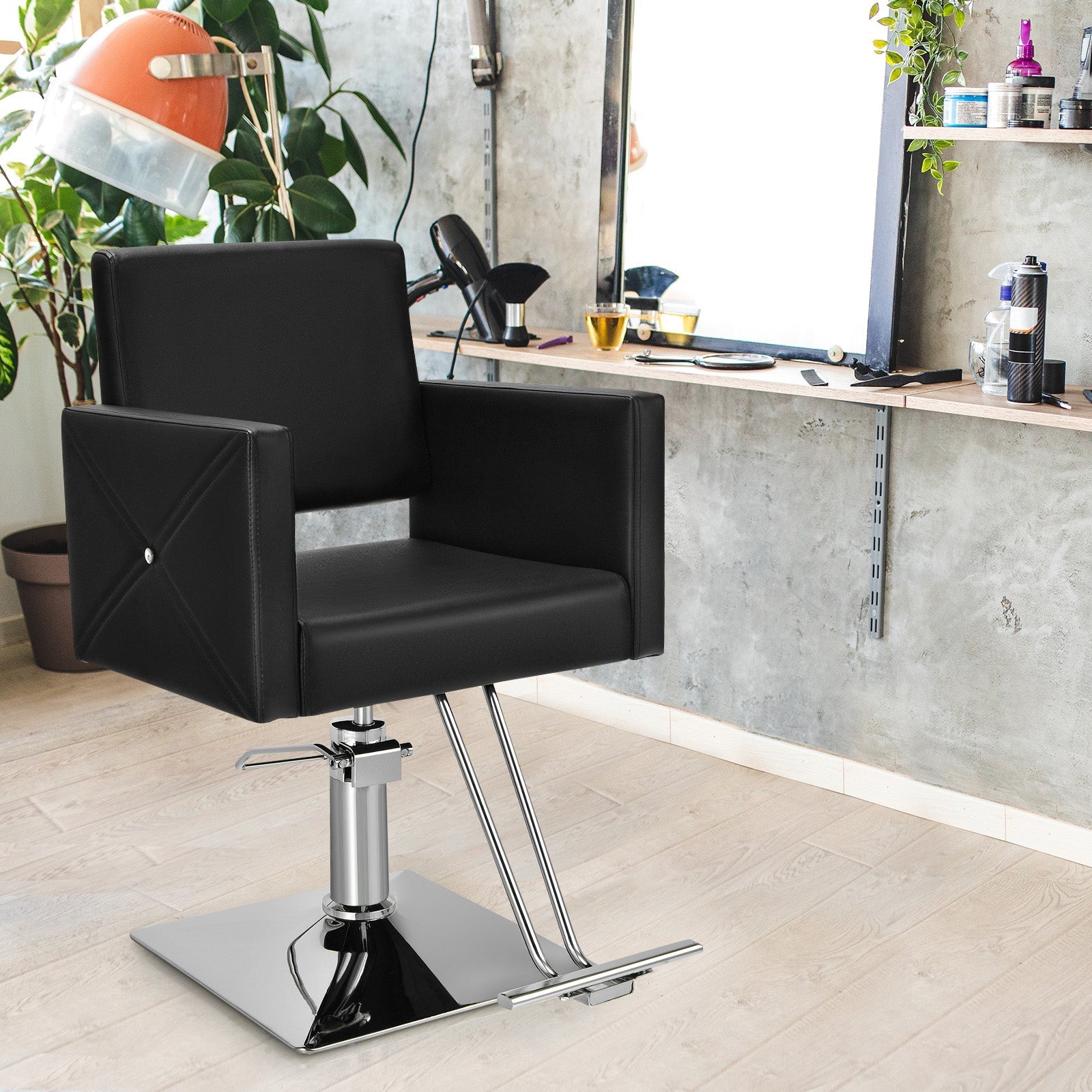 360 Degree Swivel Hairdressing Chair with Footrest