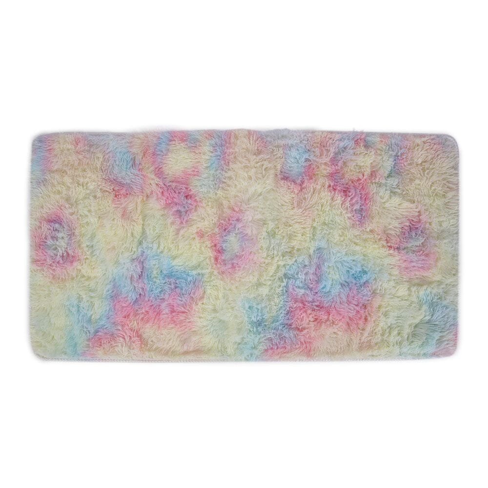 Anti-Skid Rectangle Soft Fluffy Rainbow Rug