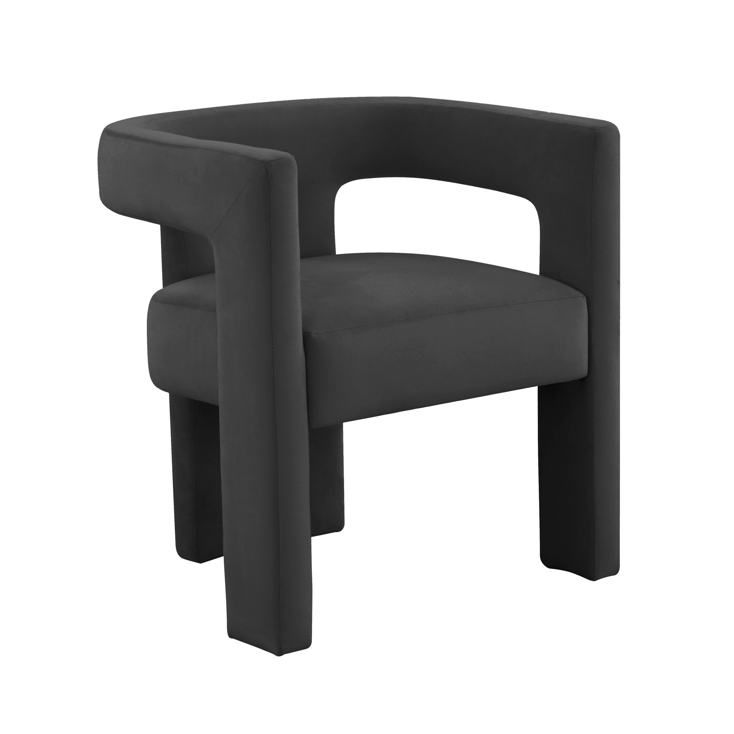 Sloane Black Velvet Accent Occasional Dining Chair