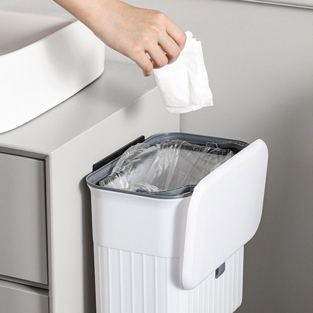 Sleek 9L Hanging Trash Can-Keep Your Space Clean And Tidy