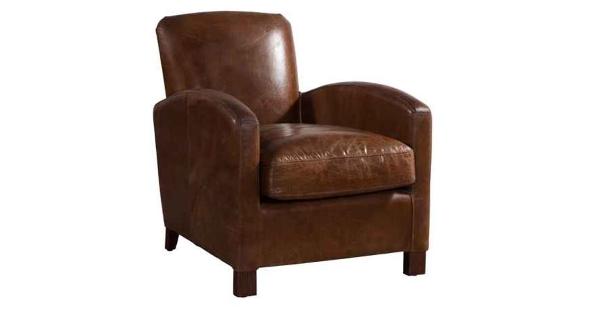 Corey Vintage Distressed Leather Chair