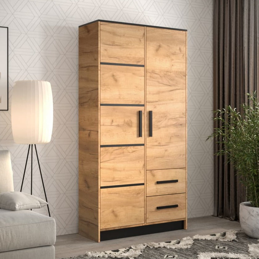 Malta I Hinged Door Wardrobe 103cm