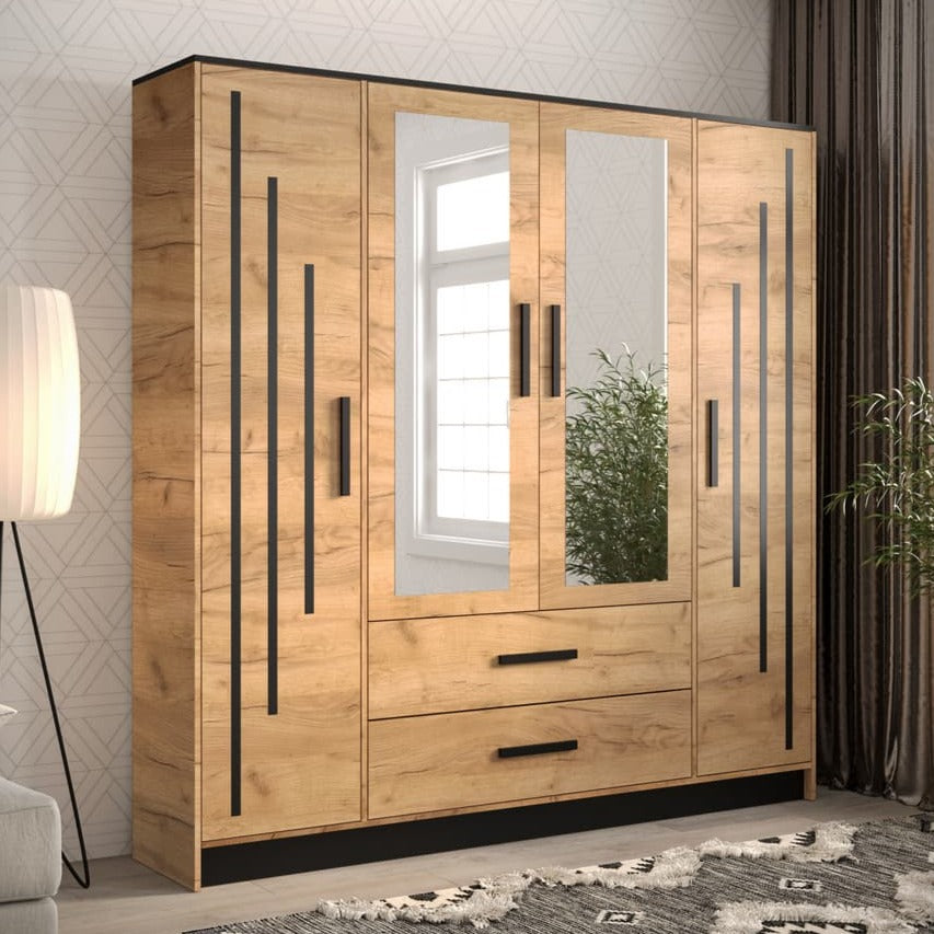 Malta IV Hinged Door Wardrobe 201cm