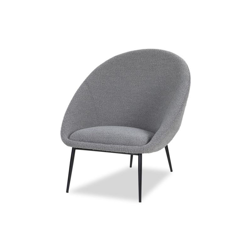 Ovalo Occasional Chair – Boucle Grey