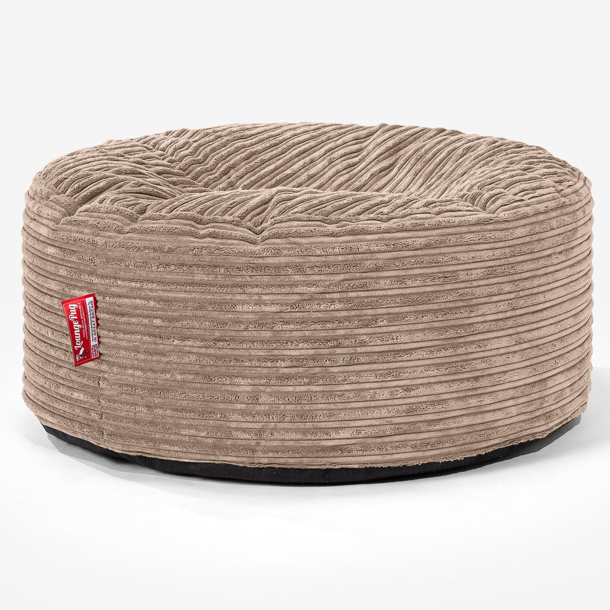 Large Round Pouffe Cord Sand