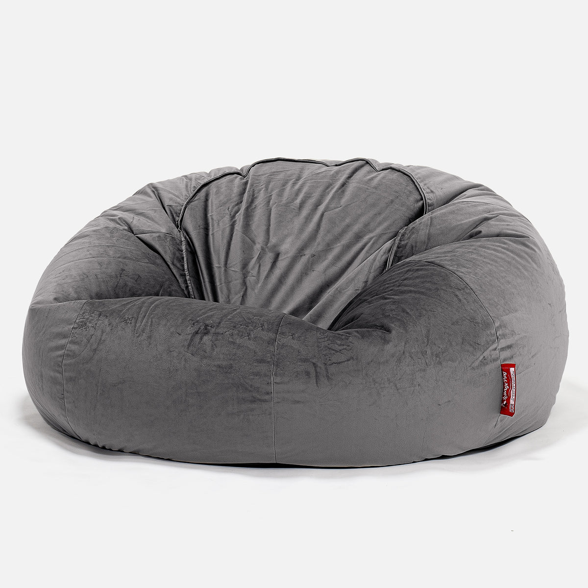 Classic Sofa Bean Bag Velvet Graphite Grey