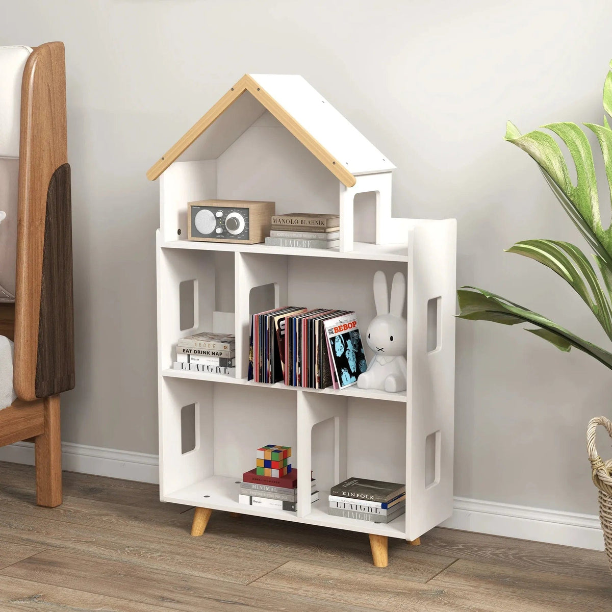 Three-Tier Toy Storage Shelf – White